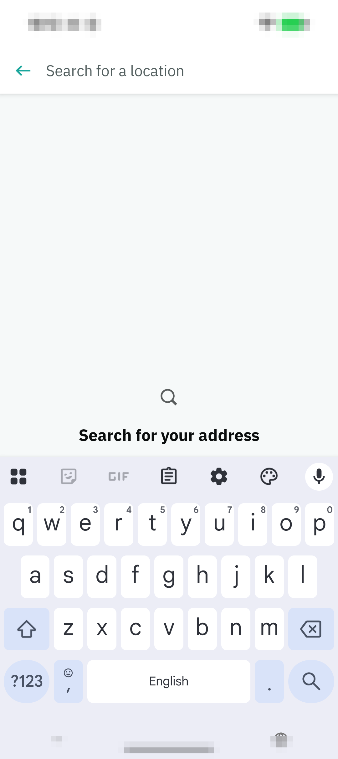 Deliveroo App 地址搜索页面截图，显示搜索框和 Dublin 2 示例输入