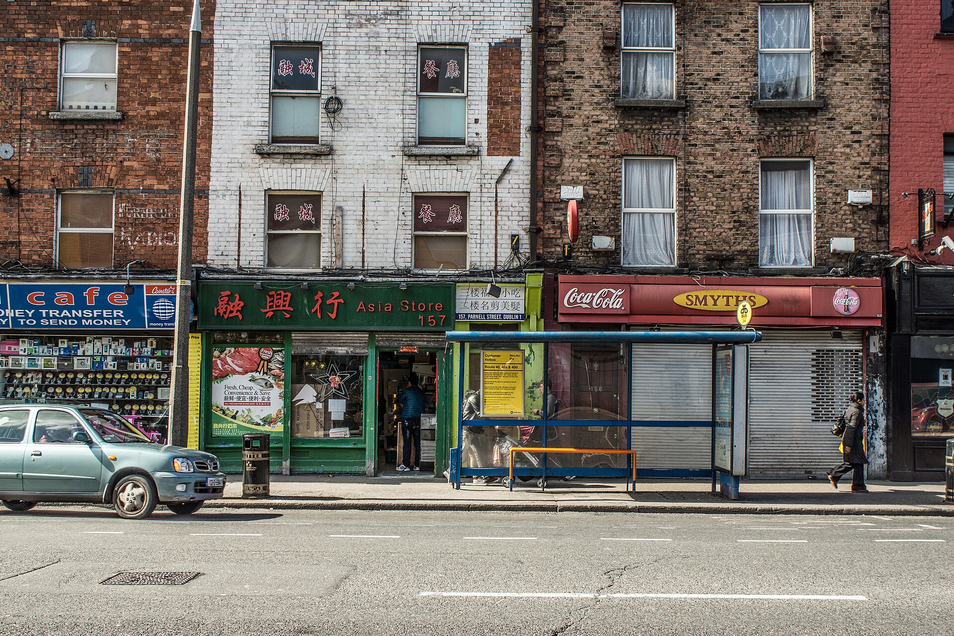 Parnell Street 亚洲商店历史街景照片，仅作街区参考。