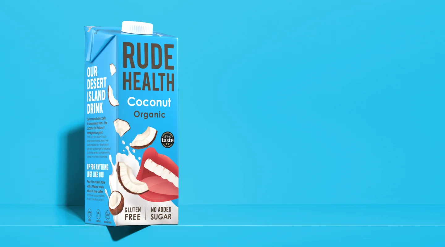 Rude Health Organic Coconut Drink 1L 蓝色常温包装商品图