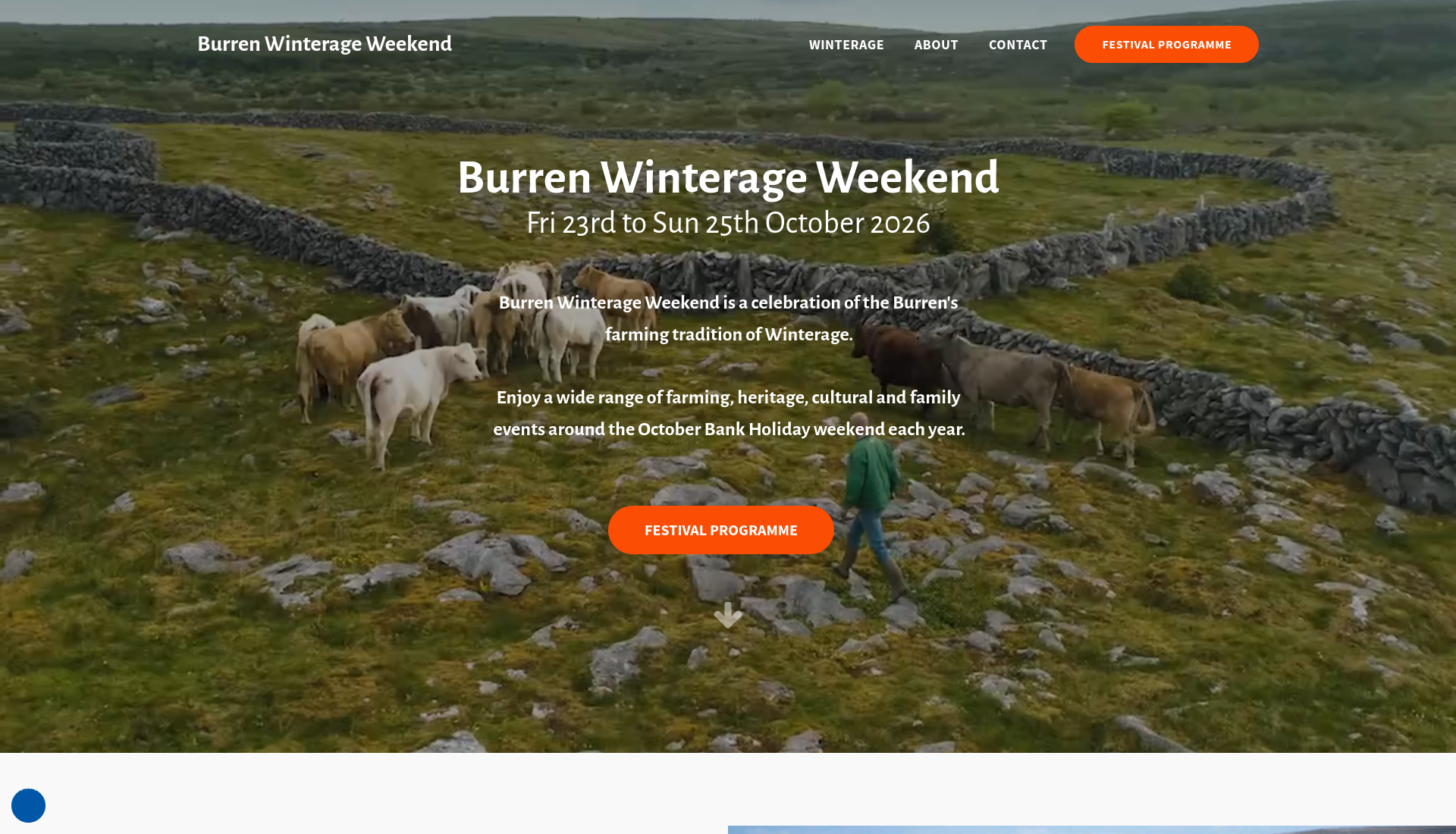 博伦冬季放牧节 (Burren Winterage Weekend) 2026第1步报名页面截图