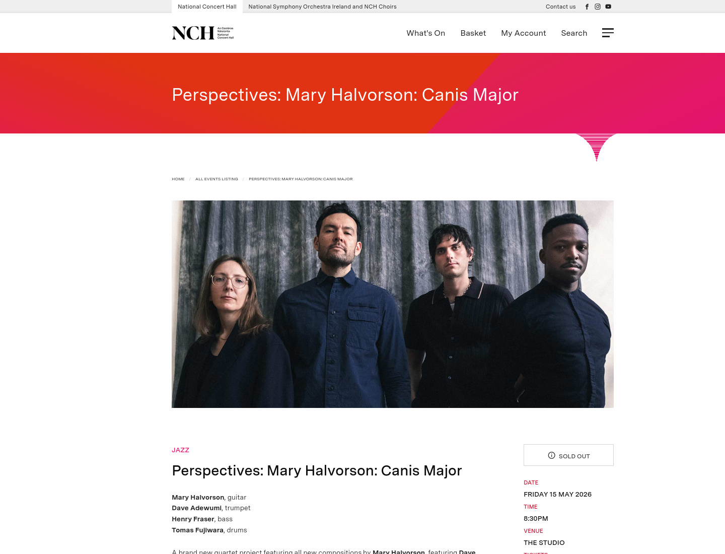 Mary Halvorson 观赏会第1步报名页面截图