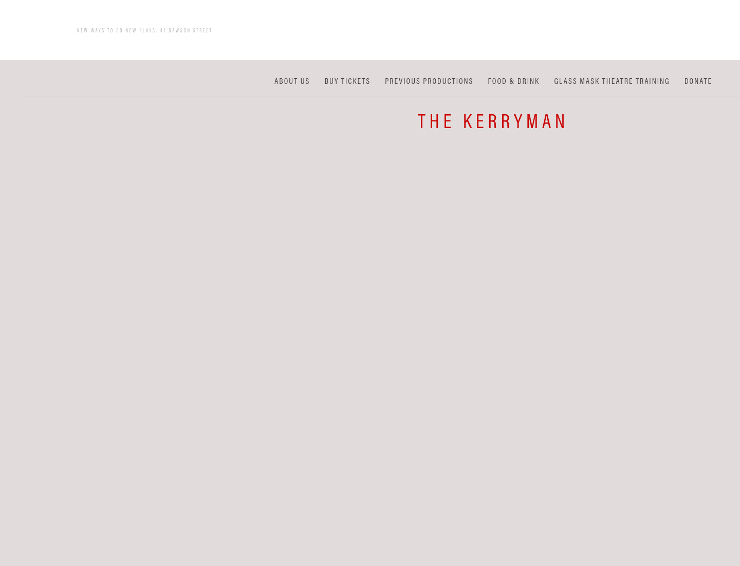 都柏林 Glass Mask：音乐剧《The Kerryman》，克莱尔与基尔肯尼的爱情故事第2步报名页面截图