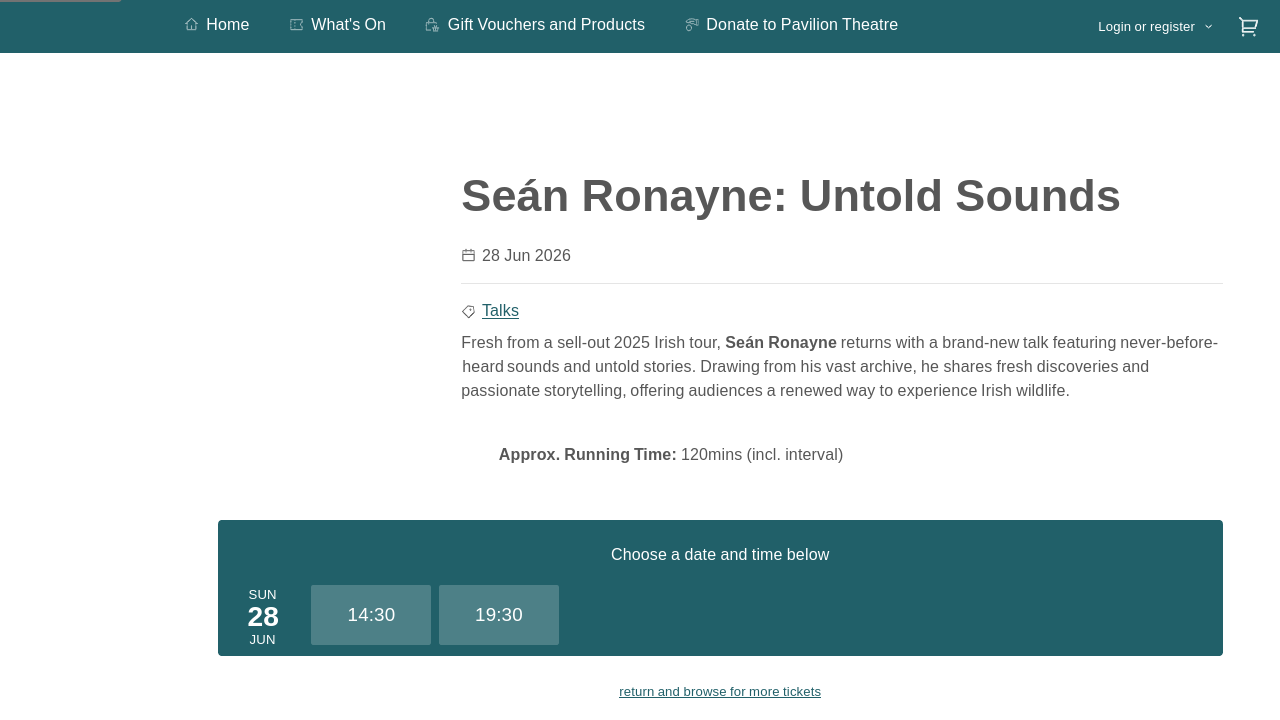 在都柏林听 Seán Ronayne 分享爱尔兰野生动物的声音故事第1步报名页面截图
