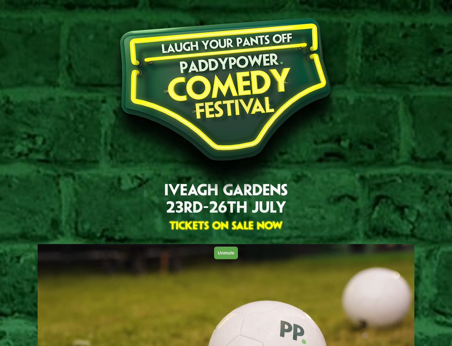 都柏林 Paddy Power 喜剧节 2026第1步报名页面截图
