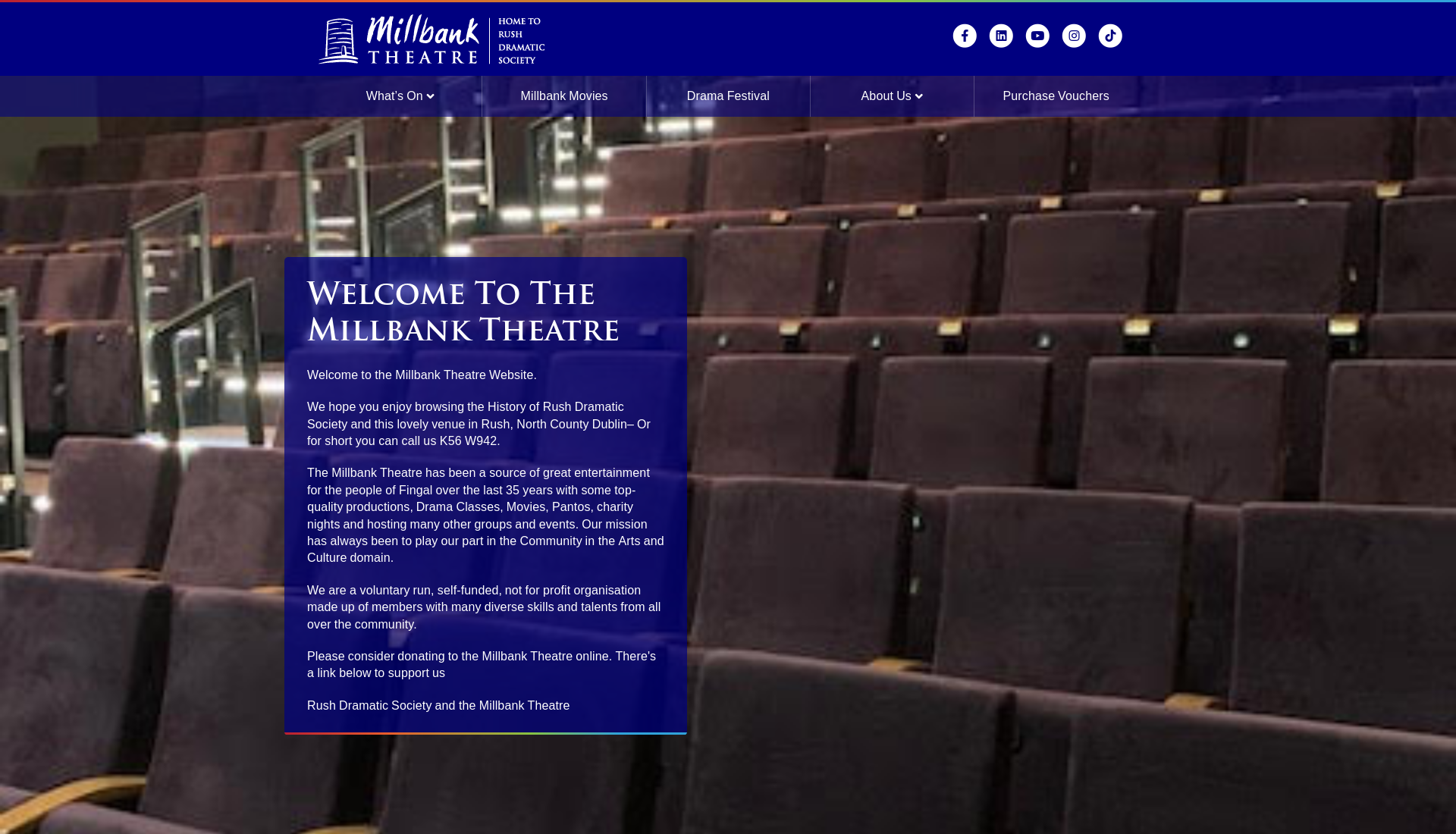 Millbank Theatre 万圣节演出：爱尔兰传说与竖琴音乐第1步报名页面截图