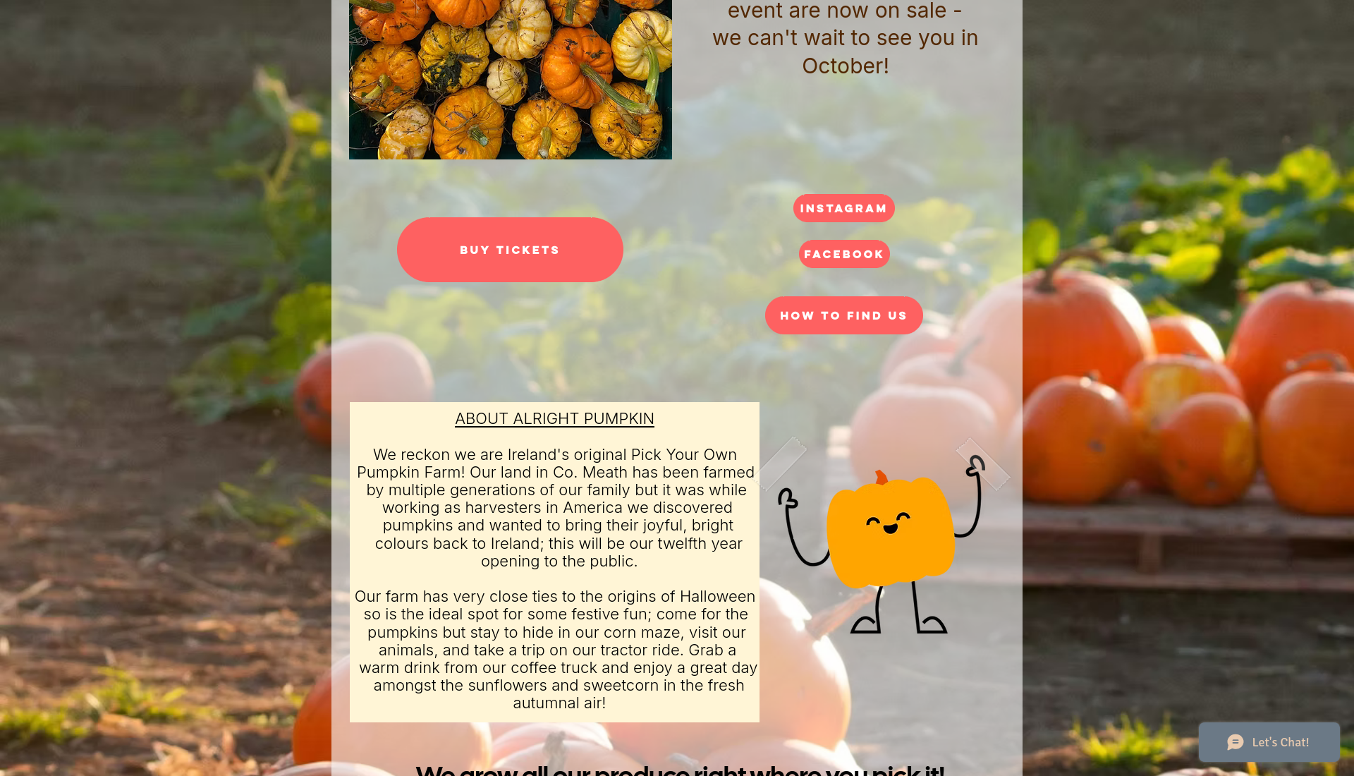 米斯郡 Alright Pumpkin 南瓜园：玉米迷宫与秋收农场体验第2步报名页面截图
