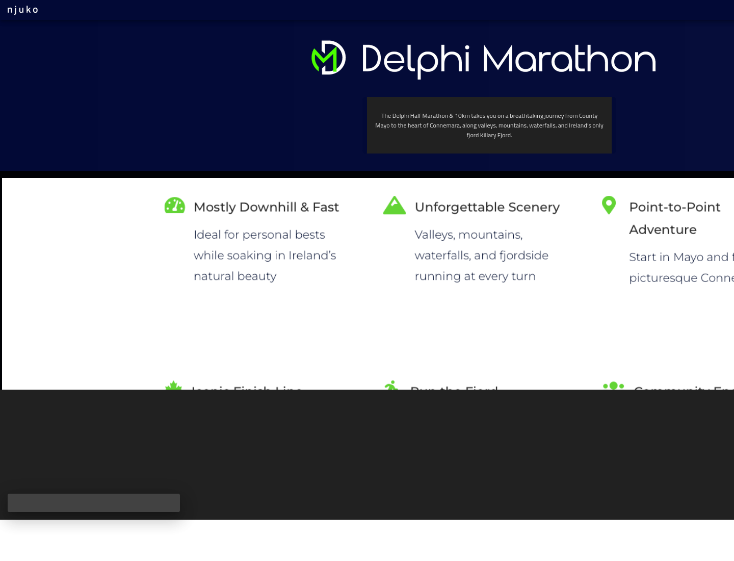 Delphi半程马拉松与10公里跑第2步报名页面截图