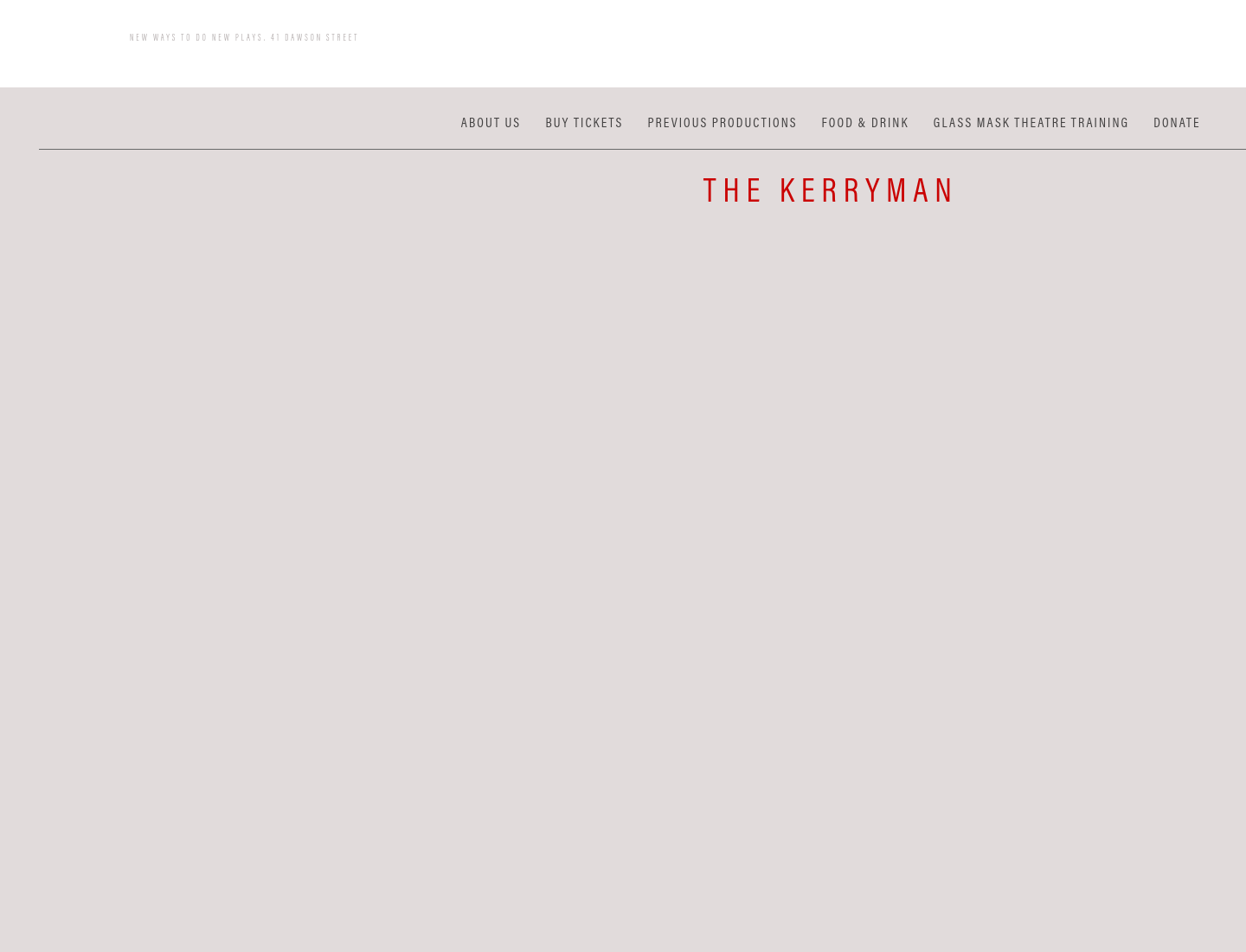 都柏林 Glass Mask Theatre 戏剧《The Kerryman》购票指南第2步报名页面截图