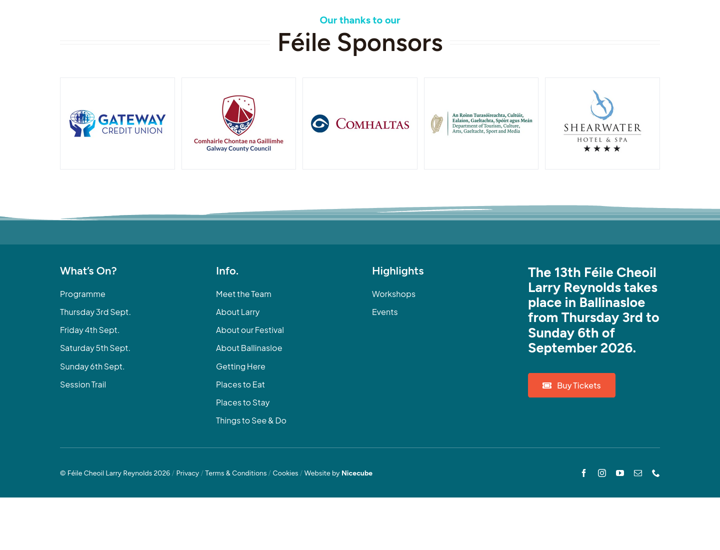 Ballinasloe 爱尔兰传统音乐节：演出、工作坊与户外表演第1步报名页面截图