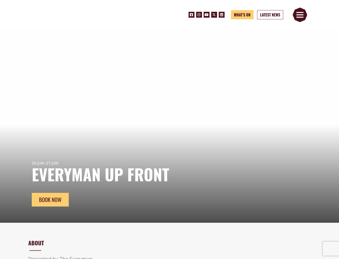 Everyman Up Front：在 Cork 听新剧本朗读第1步报名页面截图