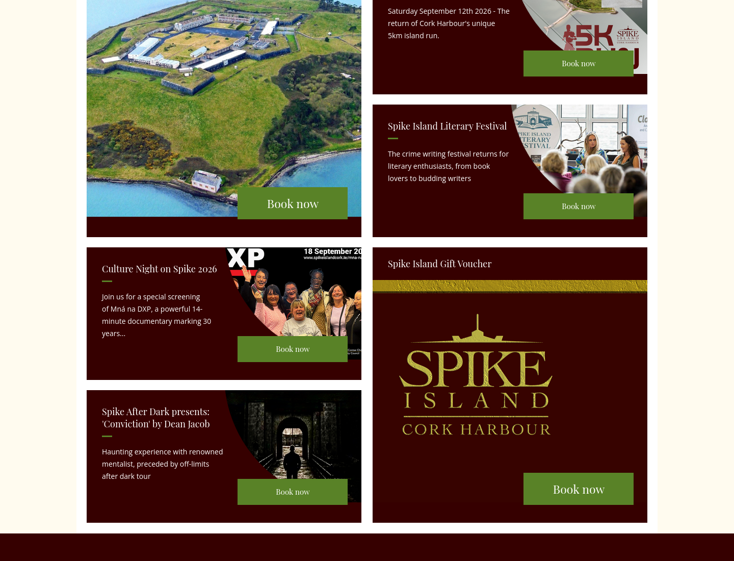 在科克 Spike Island 听犯罪小说作家聊悬疑第2步报名页面截图