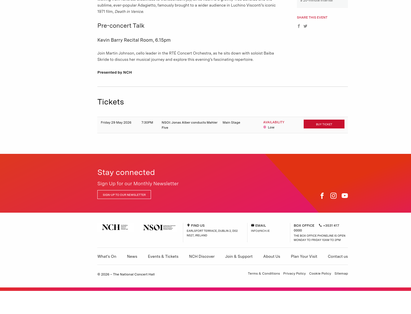 NSOI《马勒第五》与小提琴协奏会第1步报名页面截图