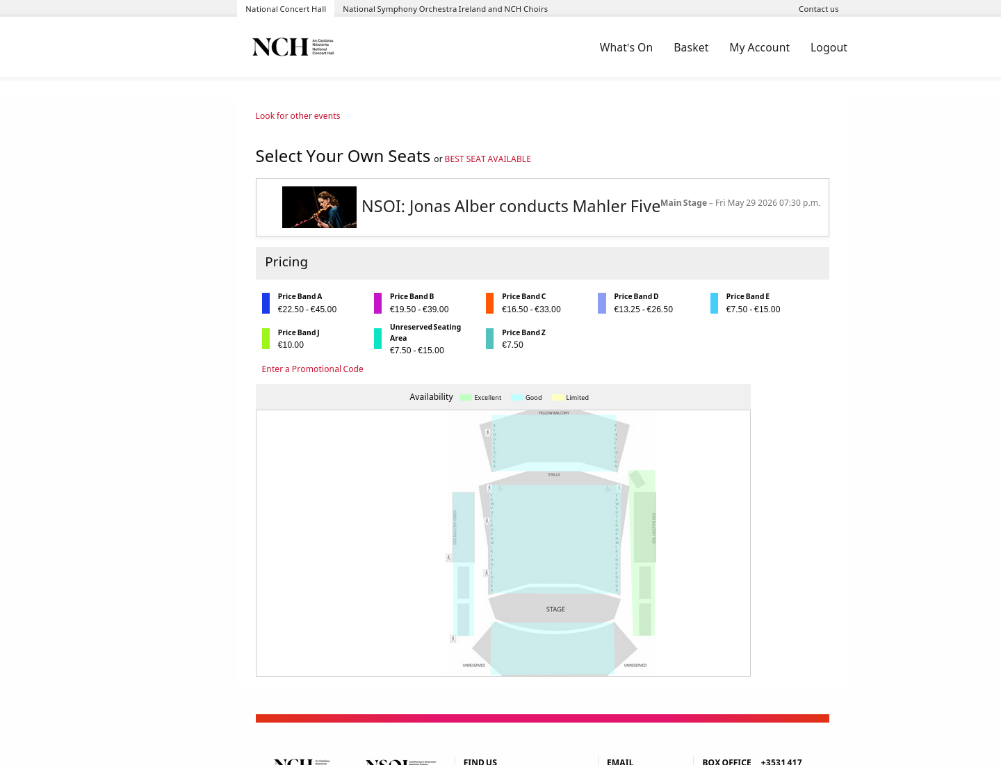NSOI《马勒第五》与小提琴协奏会第2步报名页面截图