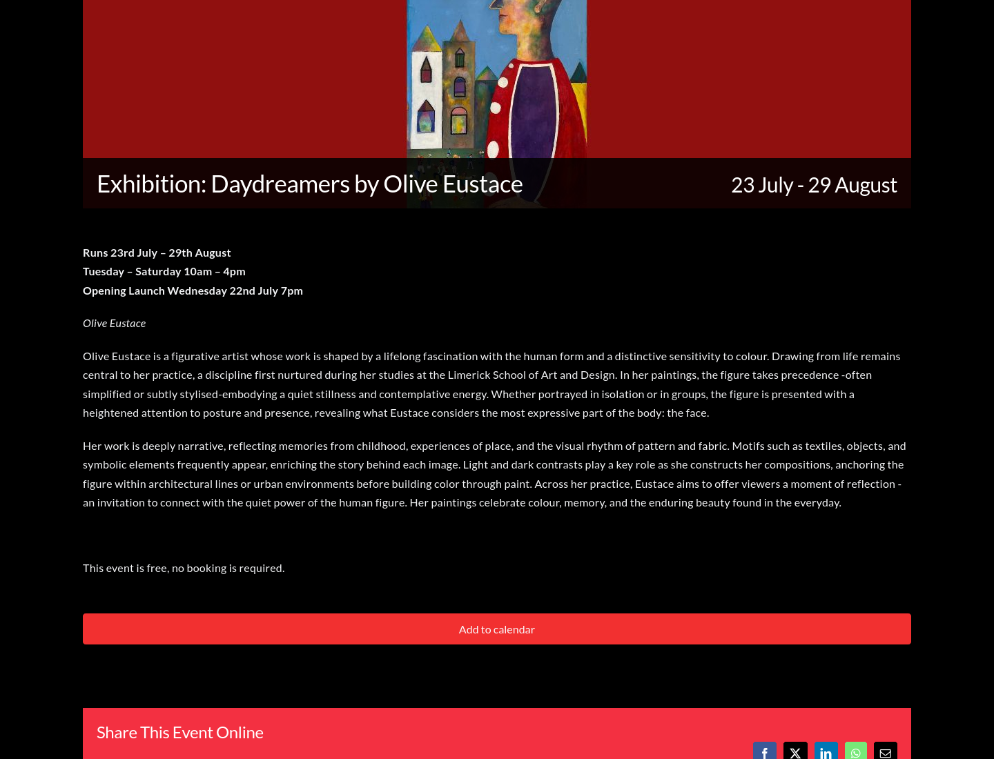在劳斯看《Daydreamers》绘画展：从人物、记忆与日常细节中读故事第2步报名页面截图