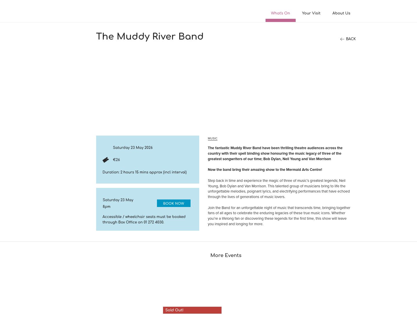 Muddy River Band 经典致敬音乐夜第1步报名页面截图