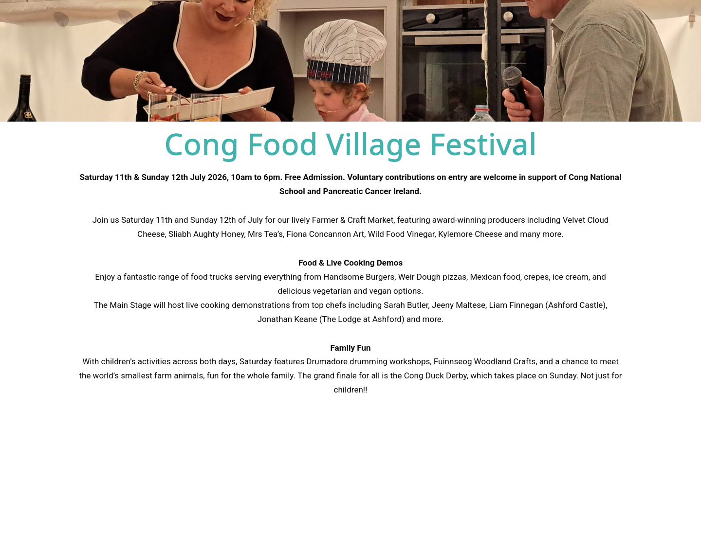 Mayo Cong 美食村节：逛市集、吃餐车、看主厨演示第1步报名页面截图