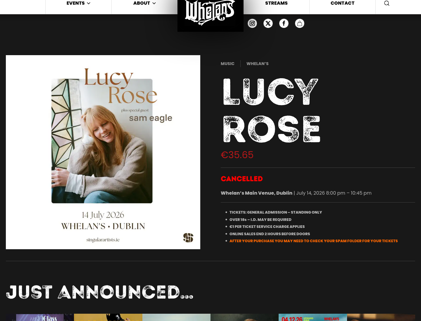 在都柏林听 Lucy Rose：新专辑现场演出第2步报名页面截图