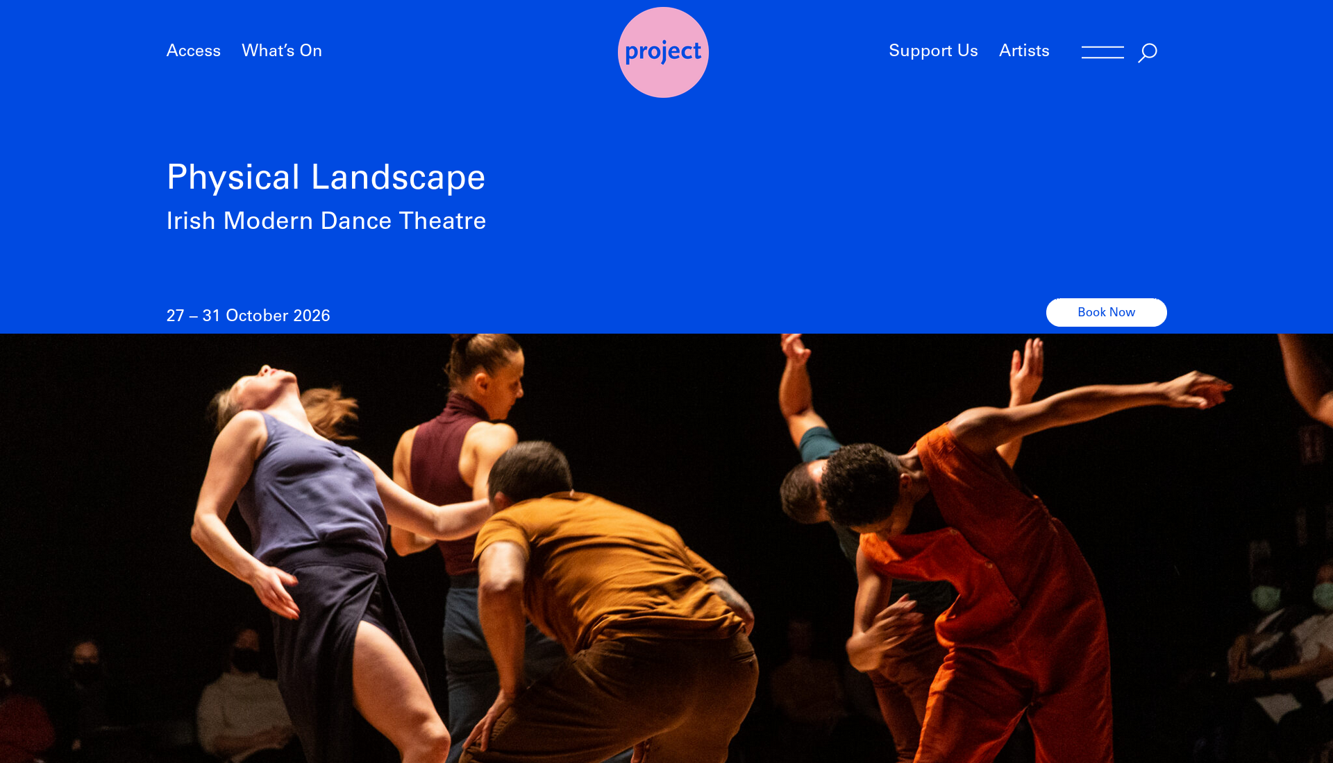 都柏林当代舞演出：近距离感受《Physical Landscape》第1步报名页面截图