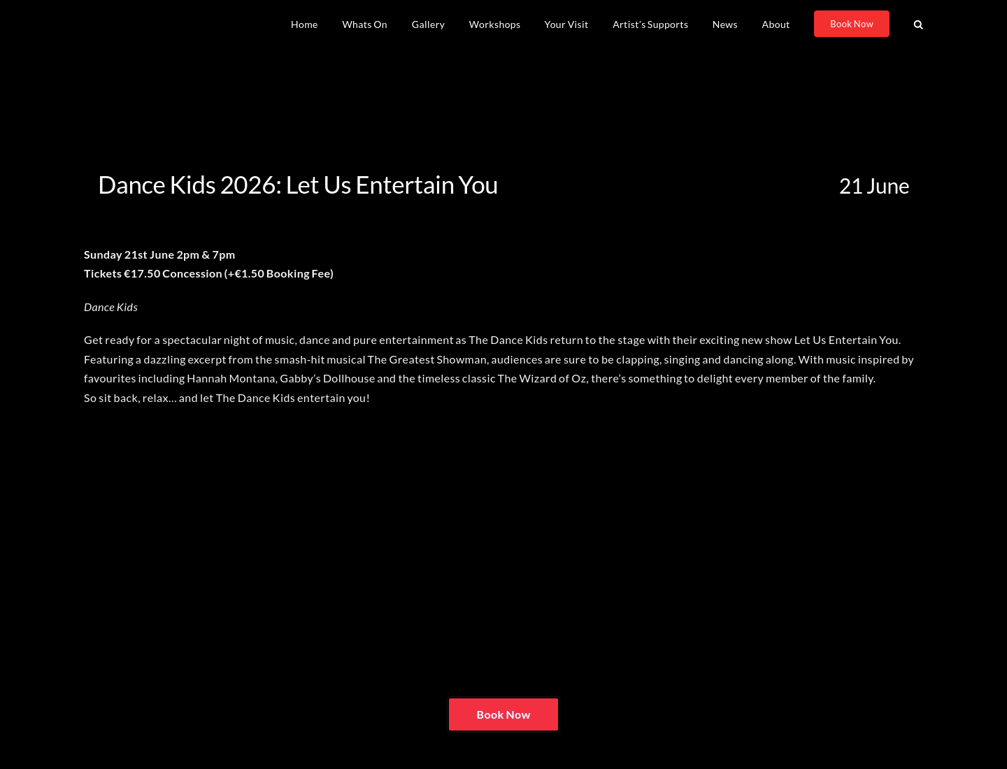 带家人去看 Dance Kids：音乐剧风格儿童舞台秀第1步报名页面截图