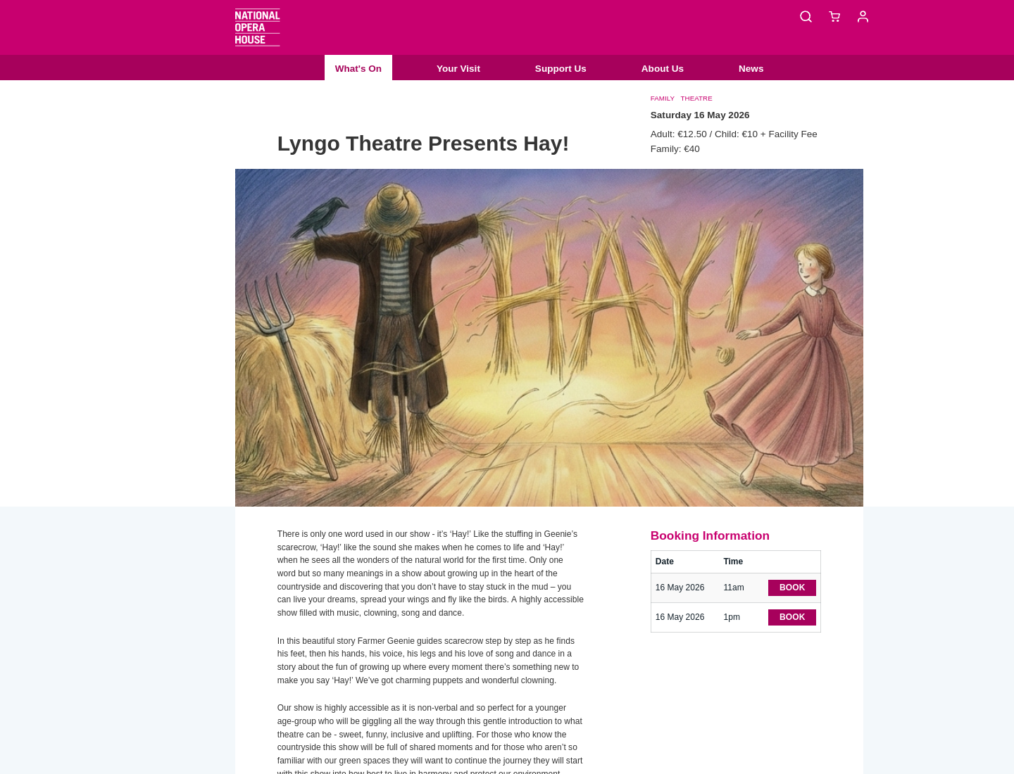 儿童舞台剧《Hay!》第1步报名页面截图