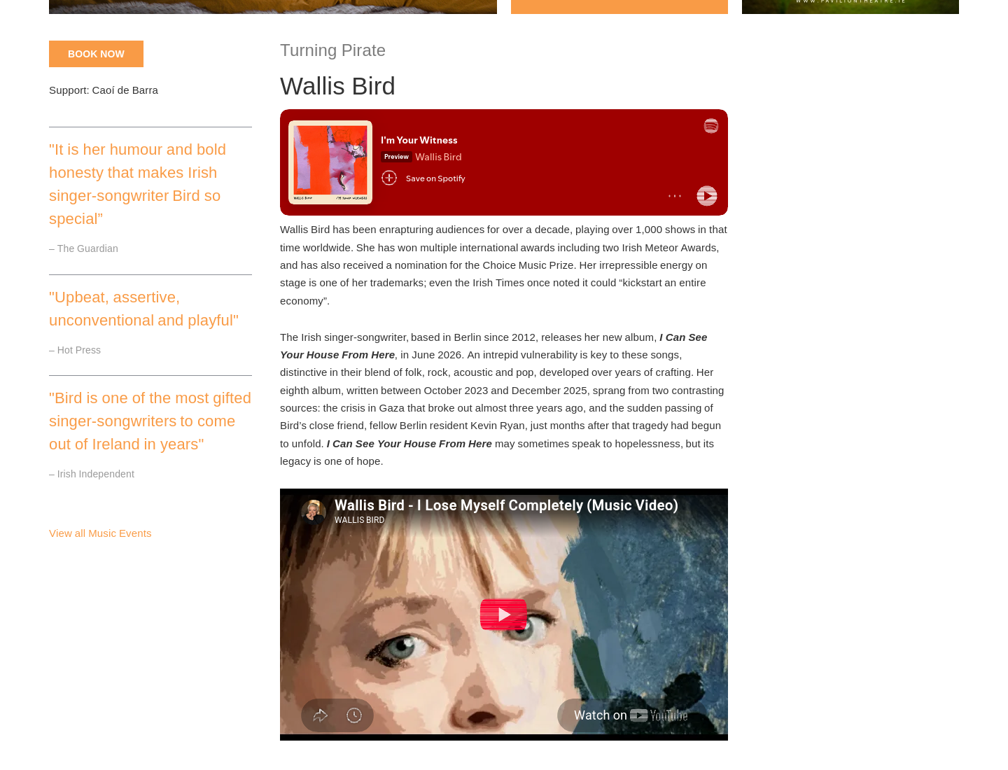 Wallis Bird 都柏林现场：听民谣、摇滚与流行交织的新歌第1步报名页面截图