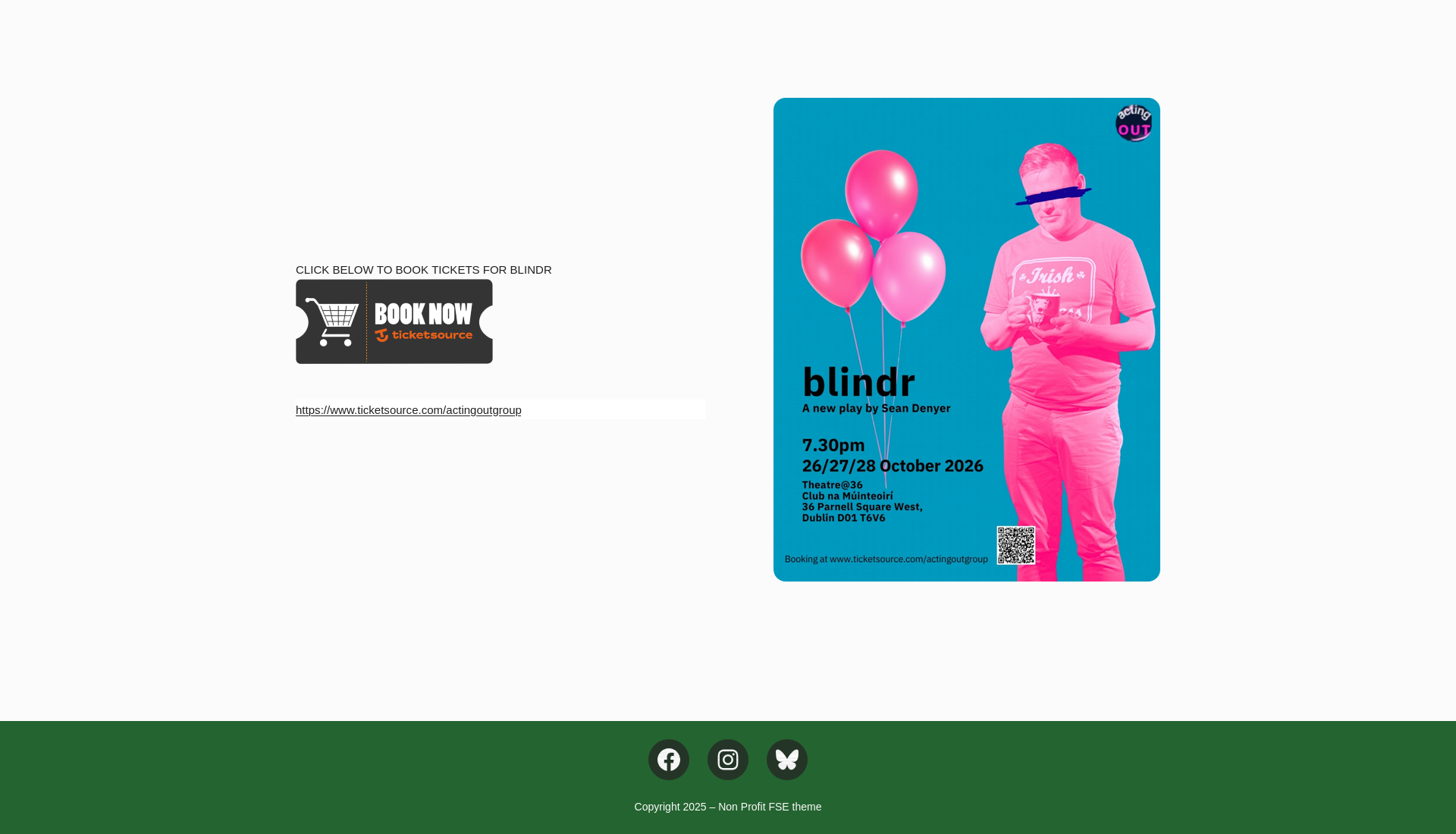 都柏林戏剧《Blindr》：照护生活中的意外缘分第2步报名页面截图