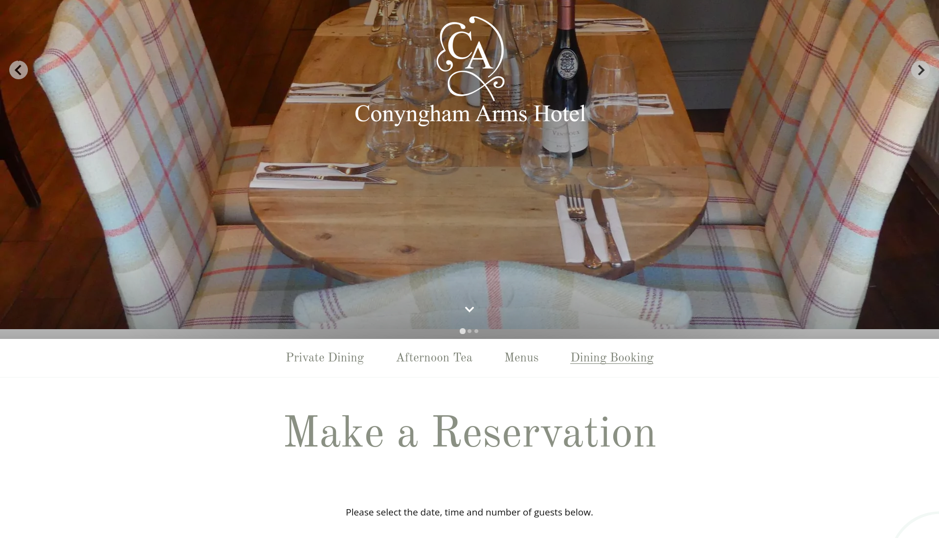 Conyngham Arms 万圣节主题下午茶第2步报名页面截图