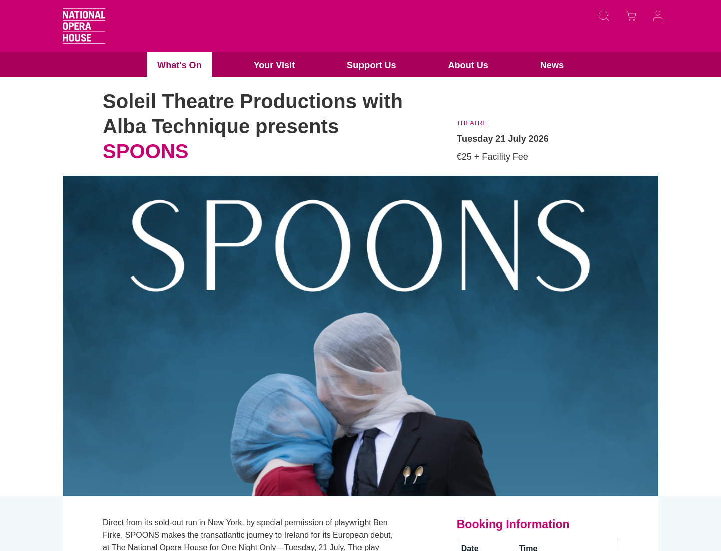 在韦克斯福看话剧《SPOONS》：关于孤独与信任的现代喜剧第1步报名页面截图