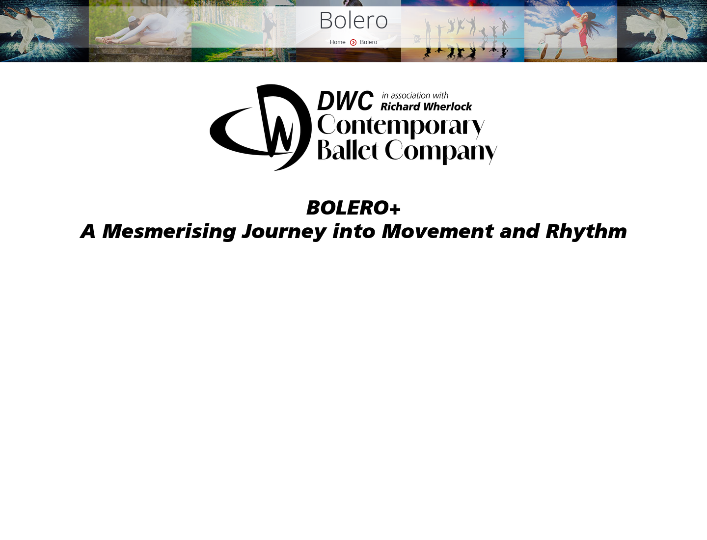 都柏林《BOLERO+》当代芭蕾之夜：节奏、群舞与爱尔兰灵感第1步报名页面截图
