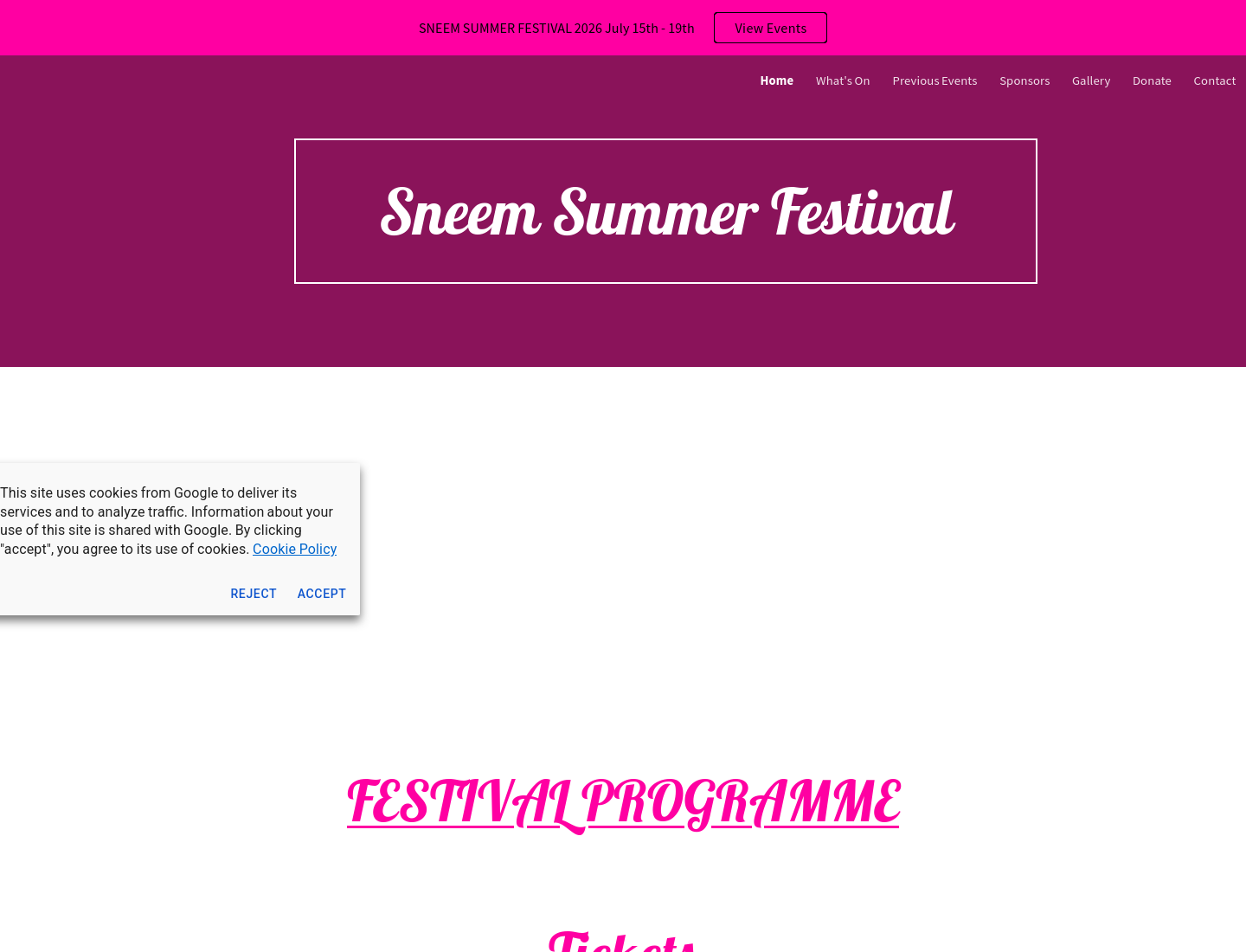 Sneem 夏季节：音乐、美食与户外文化体验第1步报名页面截图