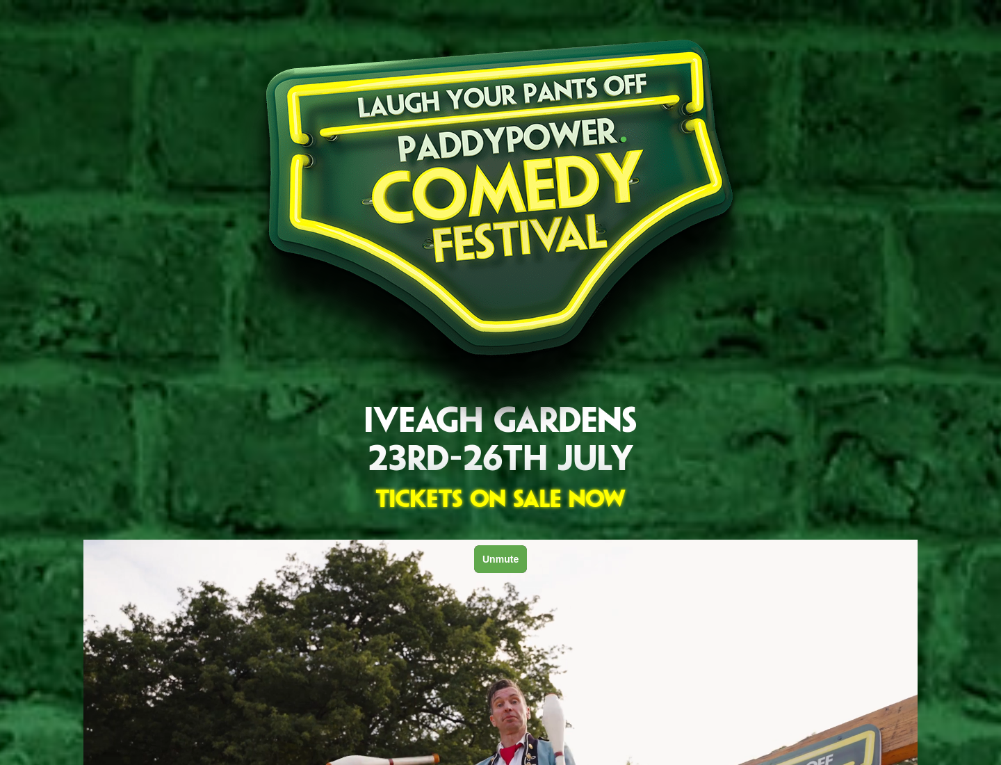 都柏林 Paddy Power 喜剧节：看爱尔兰人气演员与国际喜剧嘉宾第1步报名页面截图