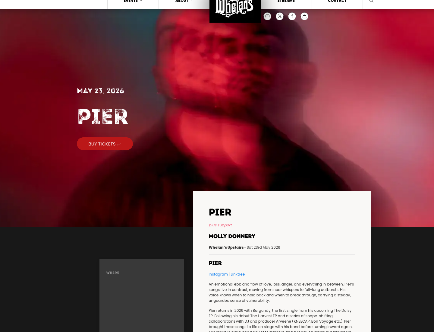 Pier 情绪摇摆夜第1步报名页面截图