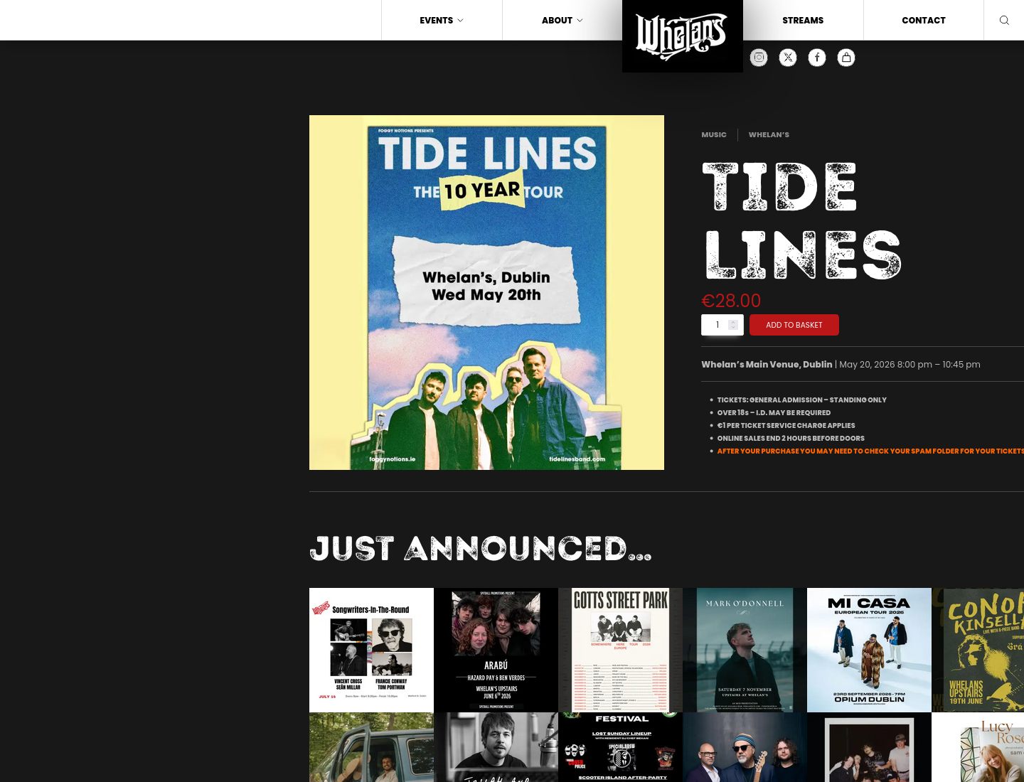 Tide Lines 十周年海岸之声演出第2步报名页面截图