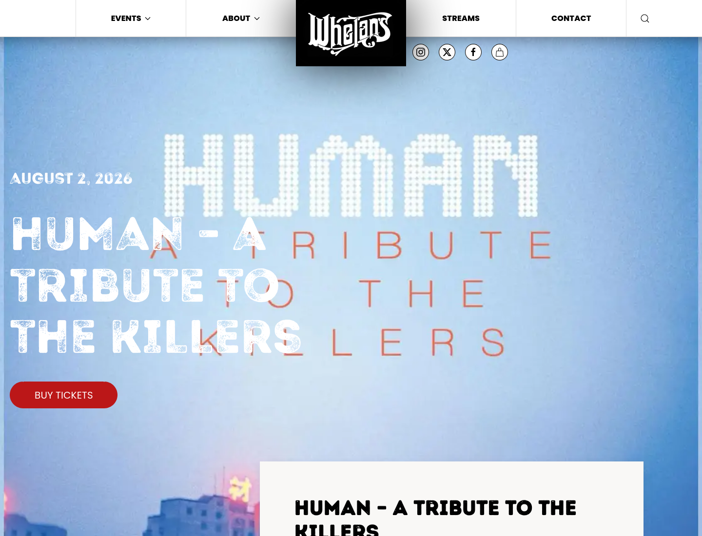 都柏林 The Killers 致敬乐队现场演出第1步报名页面截图
